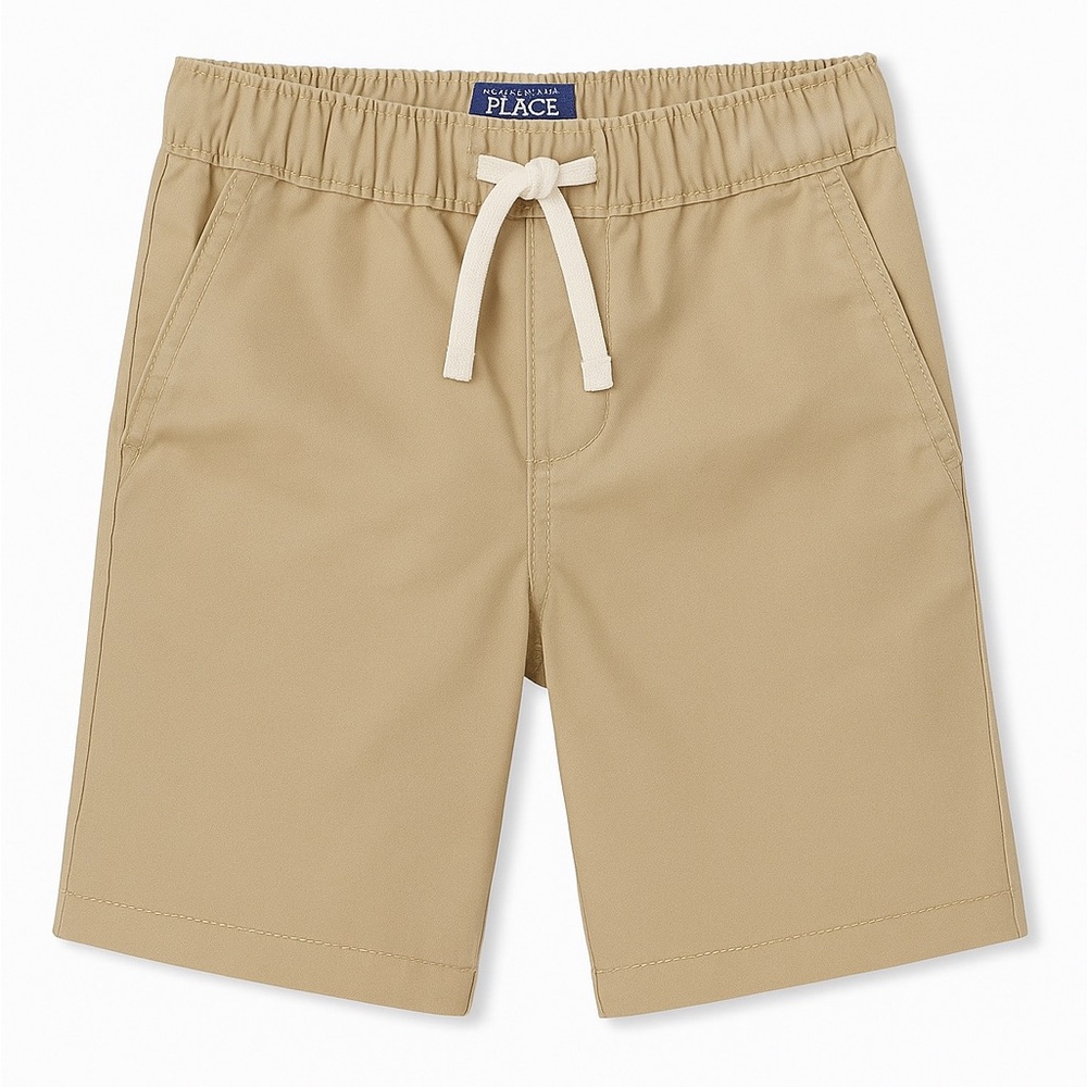 The Children’s Place Boys Khaki Shorts Size 4T | Elastic Waist & Drawstring